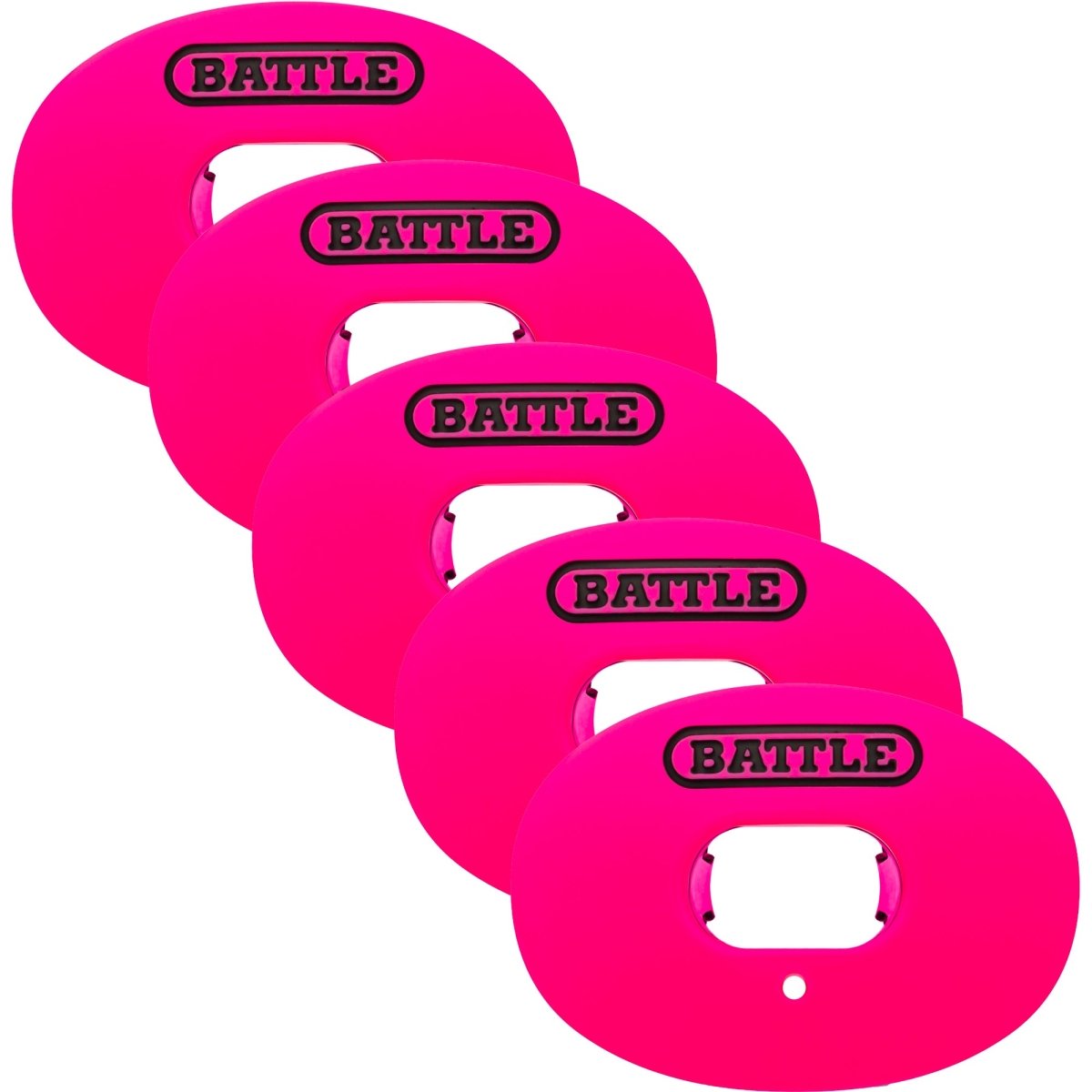 Battle Sports Oxygen Lip Protector Mouthguard 5 - Pack - Pink - Forza Sports