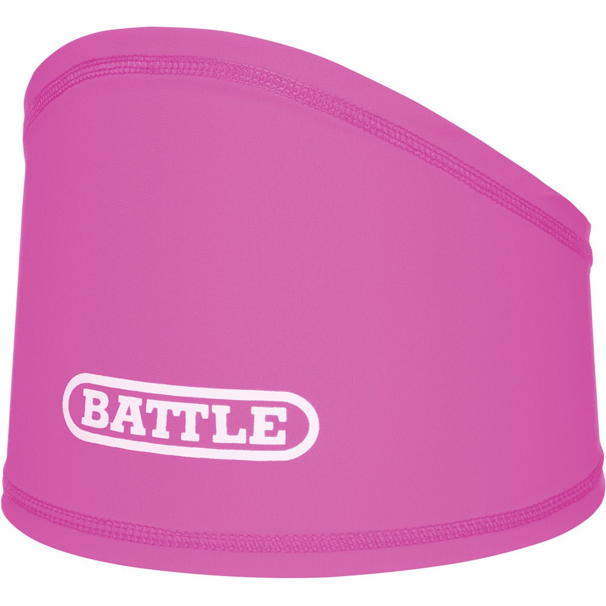 Pink headband football skull wrap with 'BATTLE' logo on a white background