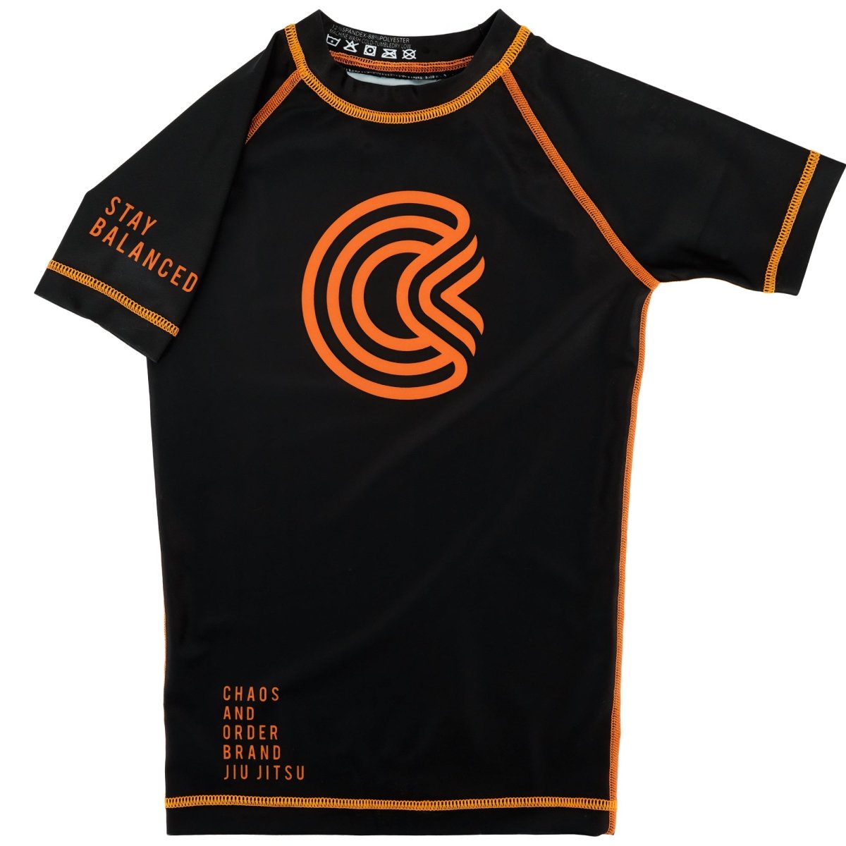 Chaos and Order Kid's Base Label V2 Short Sleeve BJJ Rashguard - Forza Sports