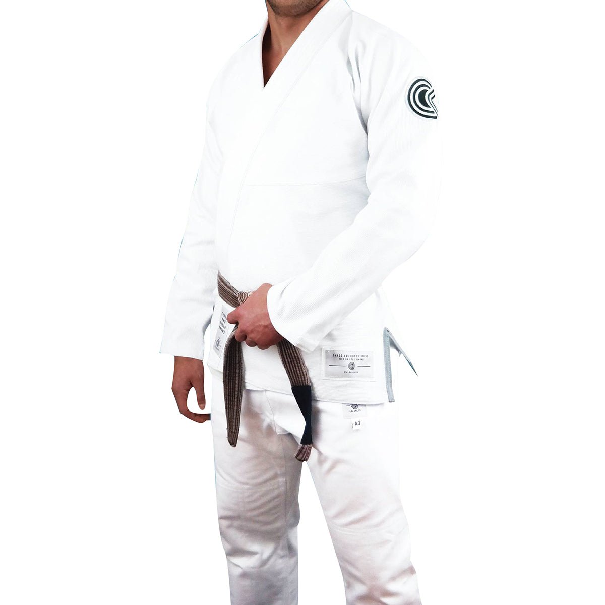 Chaos and Order Base Label BJJ Kimono - White - Forza Sports