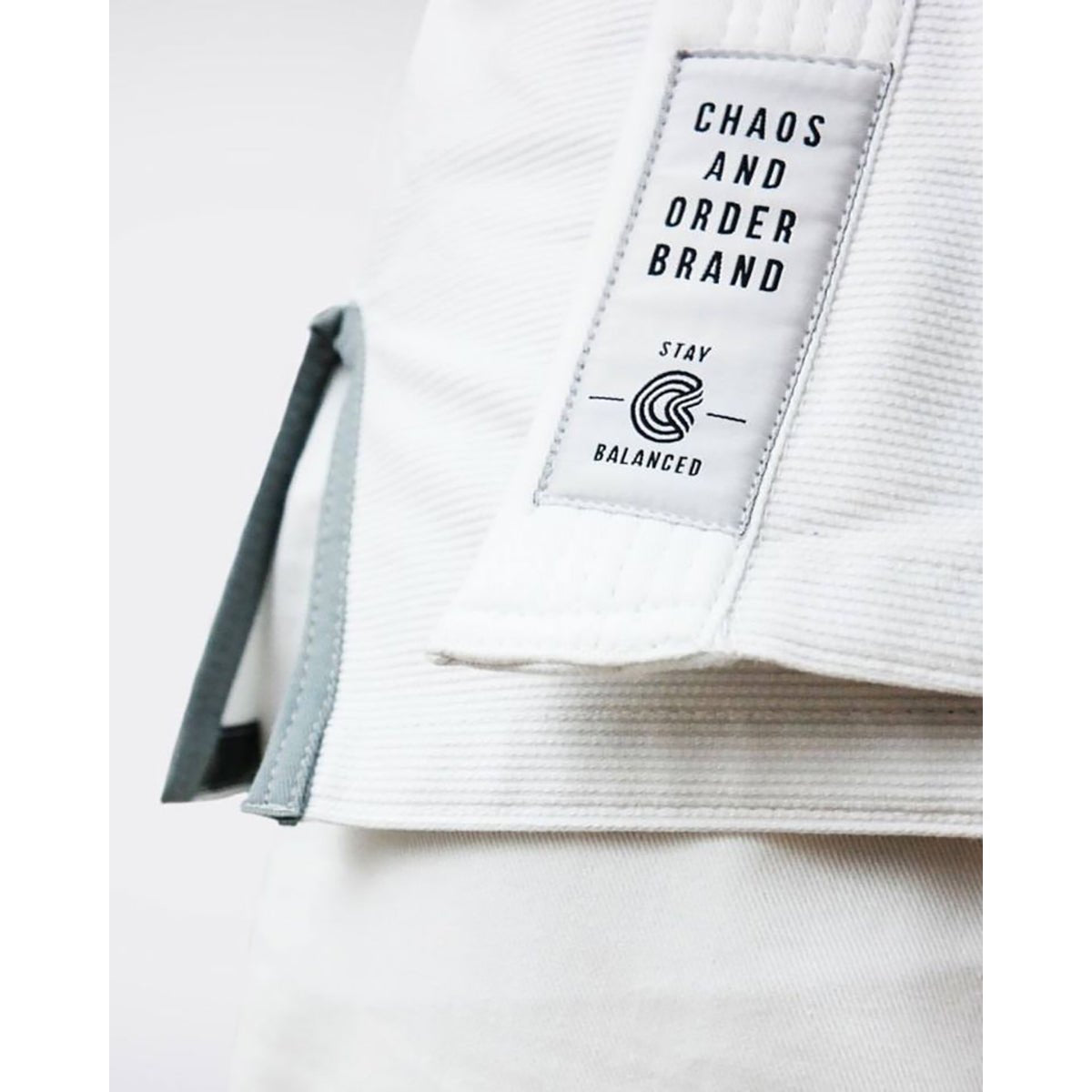Chaos and Order Base Label BJJ Kimono - White - Forza Sports