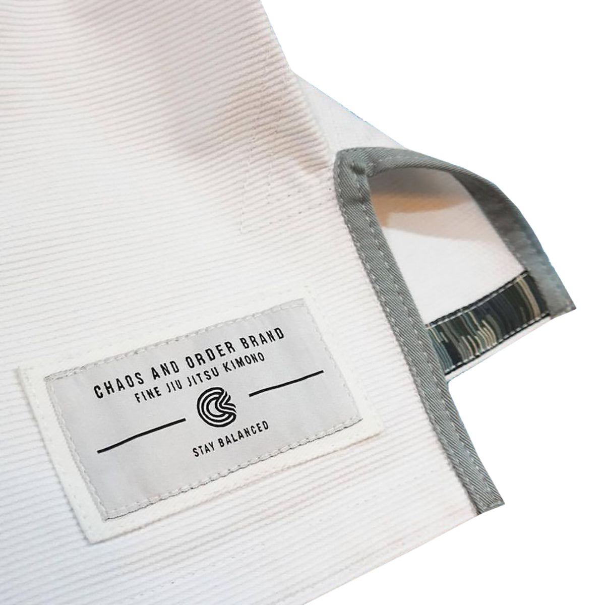 Chaos and Order Base Label BJJ Kimono - White - Forza Sports