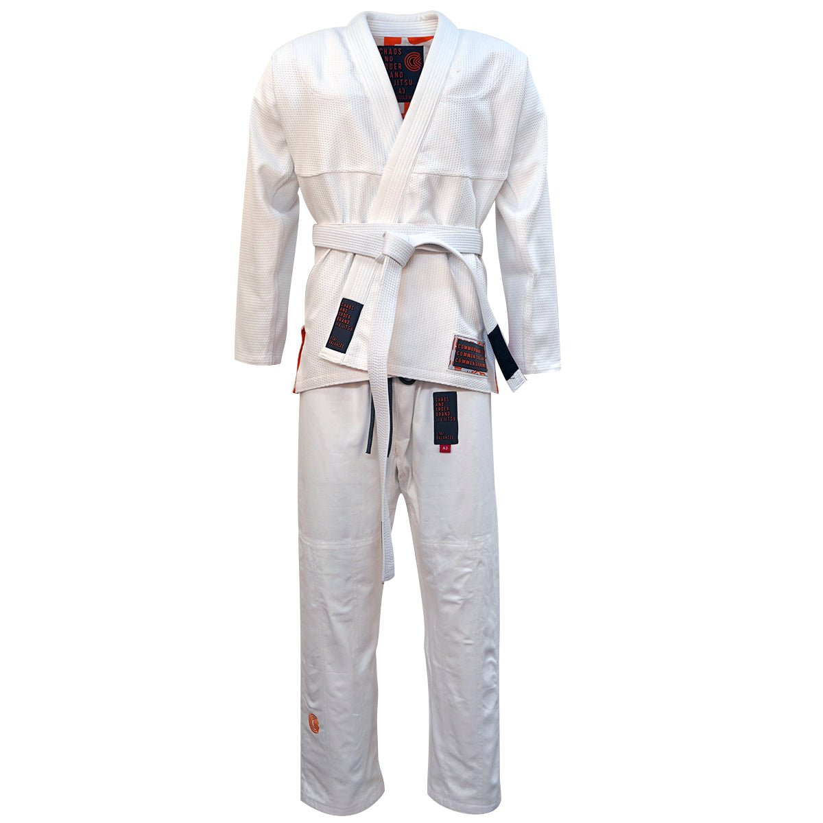 Chaos and Order Base Label V2 BJJ Gi - White - Forza Sports