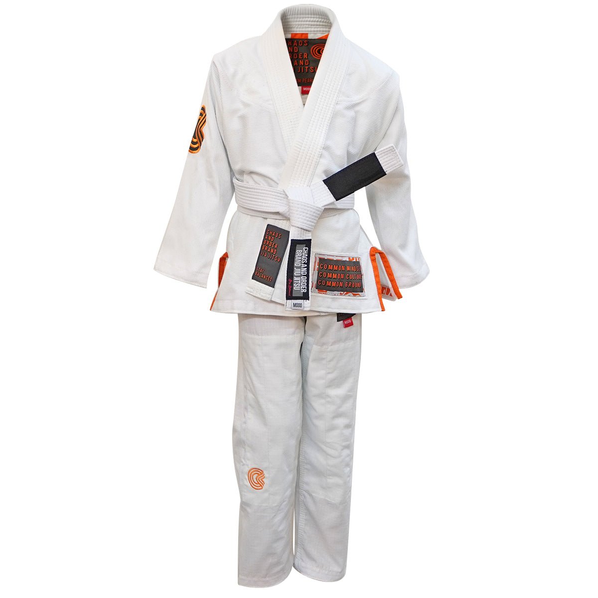 Chaos and Order Kid's Base Label V2 BJJ Gi - White - Forza Sports