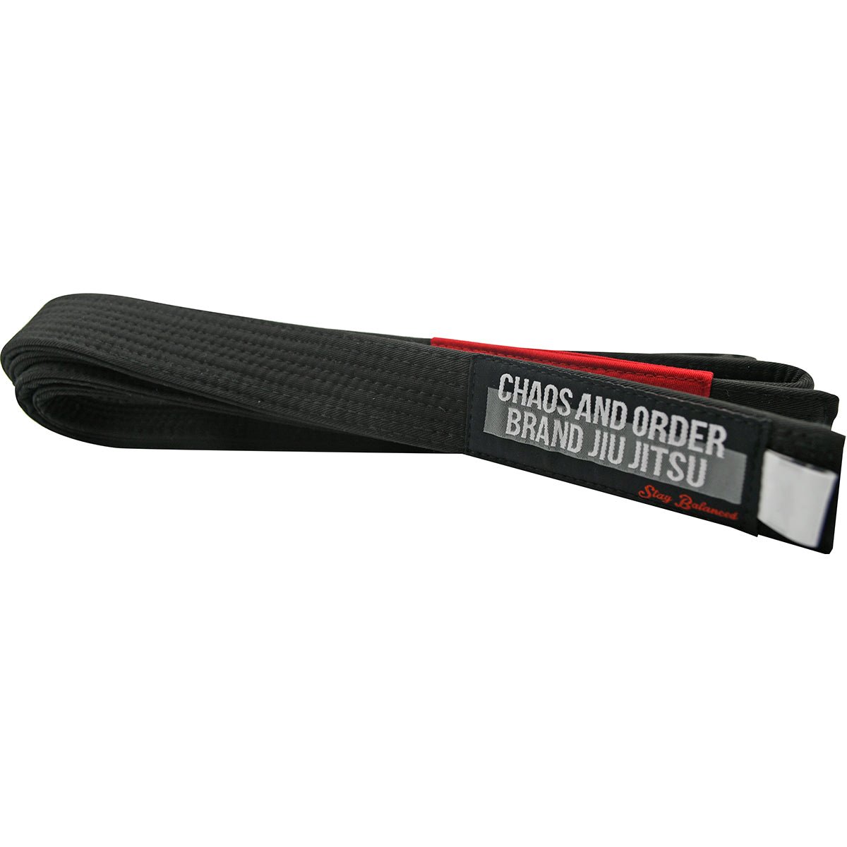 Chaos and Order Premium Jiu - Jitsu Rank Belt - Black - Forza Sports
