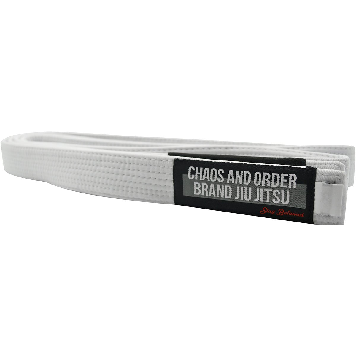 Chaos and Order Premium Jjiu jitsu belt ranks - White - Forza Sports