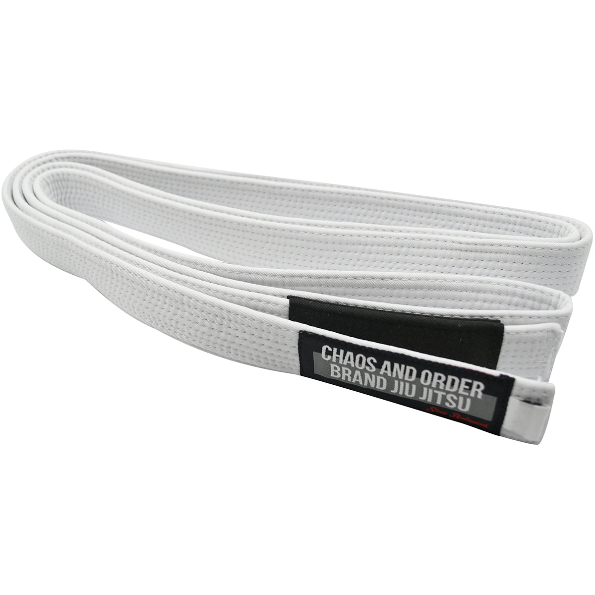 Chaos and Order Premium Jiu - Jitsu Rank Belt - White - Forza Sports