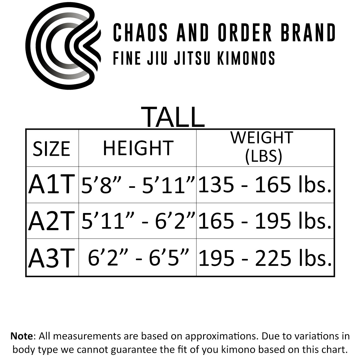 Chaos and Order Base Label BJJ Kimono - White - Forza Sports