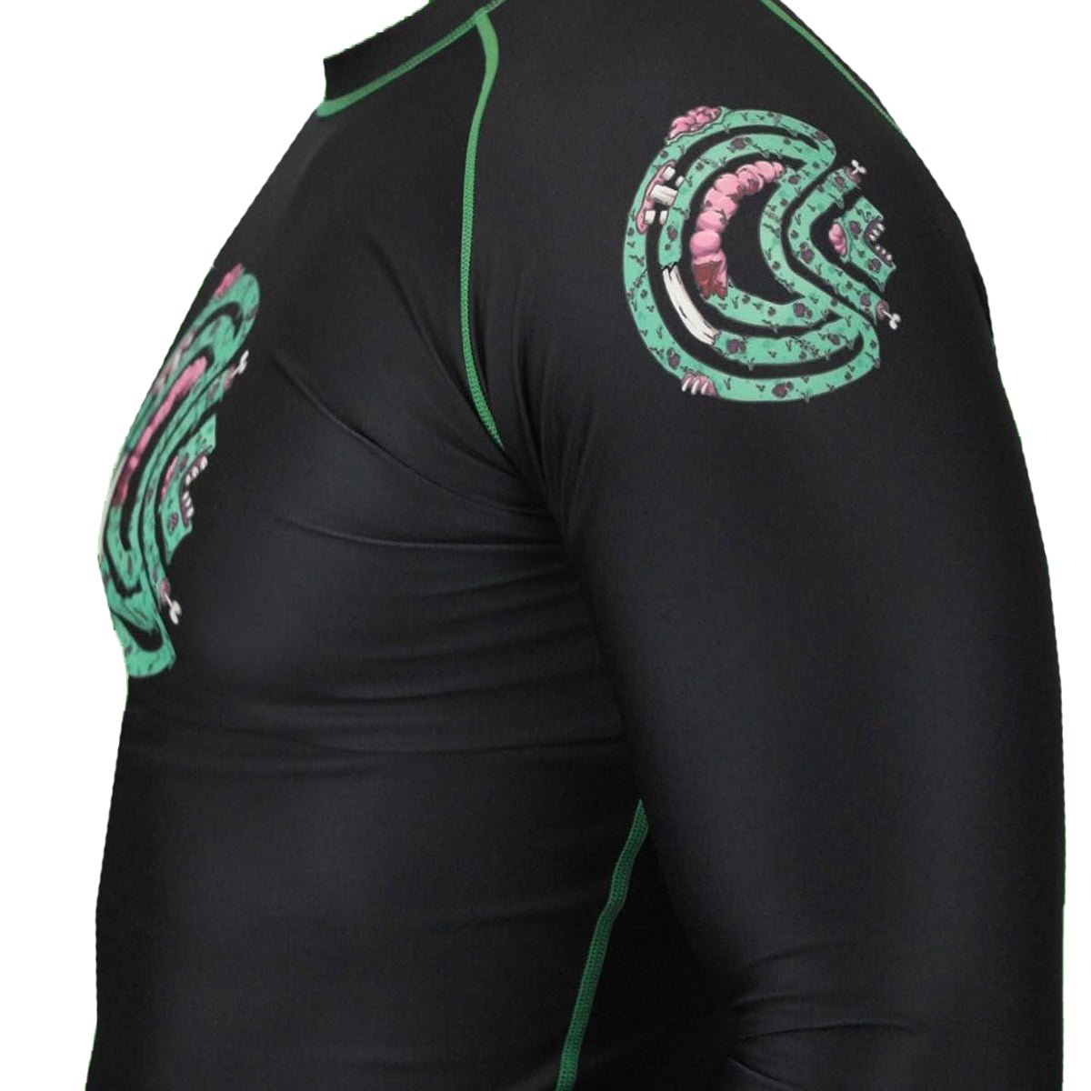 Chaos and Order Z - Series Premium Long Sleeve Jiu - Jitsu Rashguard - Black - Forza Sports