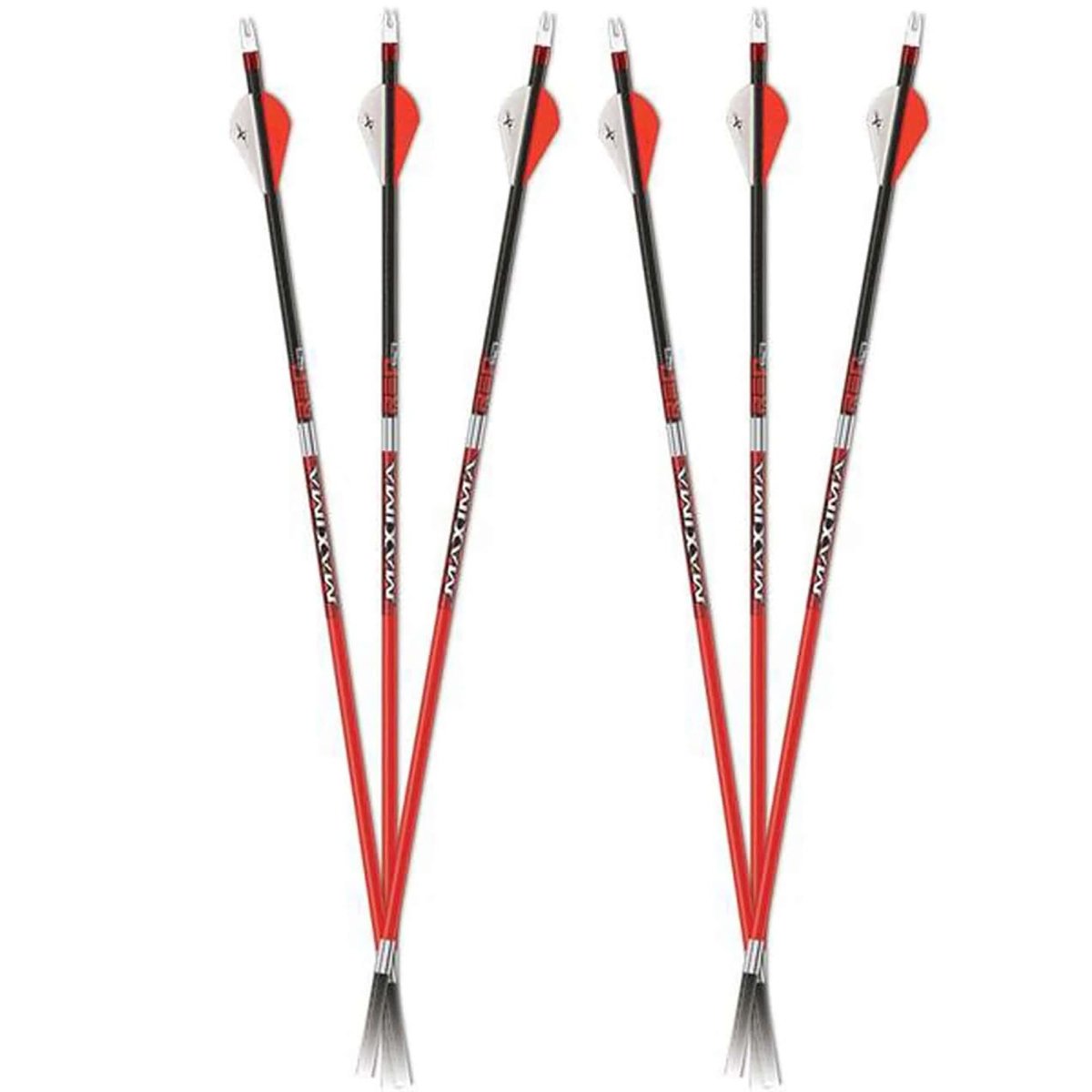 Carbon Express Maxima RED Small Diameter .300 Arrows 6 - Pack - Red/Black - Forza Sports
