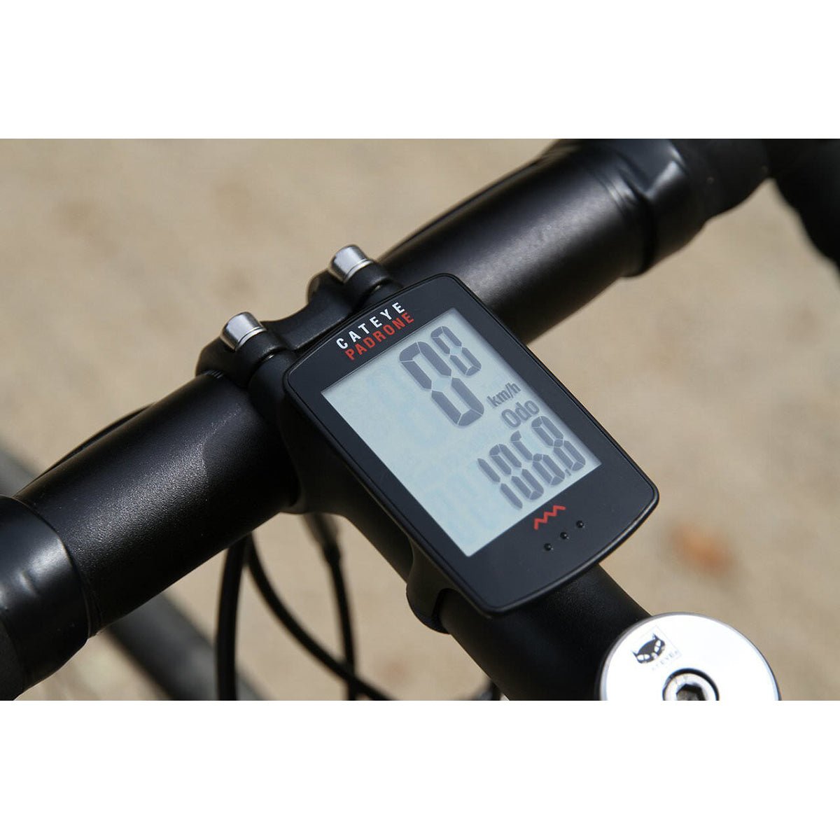 CatEye Padrone Wireless Cycle Computer with Stopwatch - White - Forza Sports