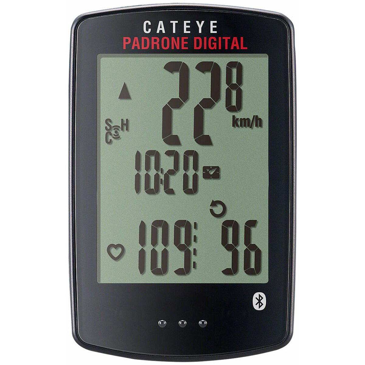 CatEye Padrone Digital Wireless Bluetooth Cycling Computer - CC - PA400B - Black - Forza Sports