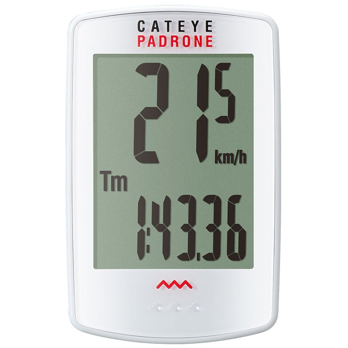 CatEye Padrone Wireless Cycle Computer with Stopwatch - White - Forza Sports