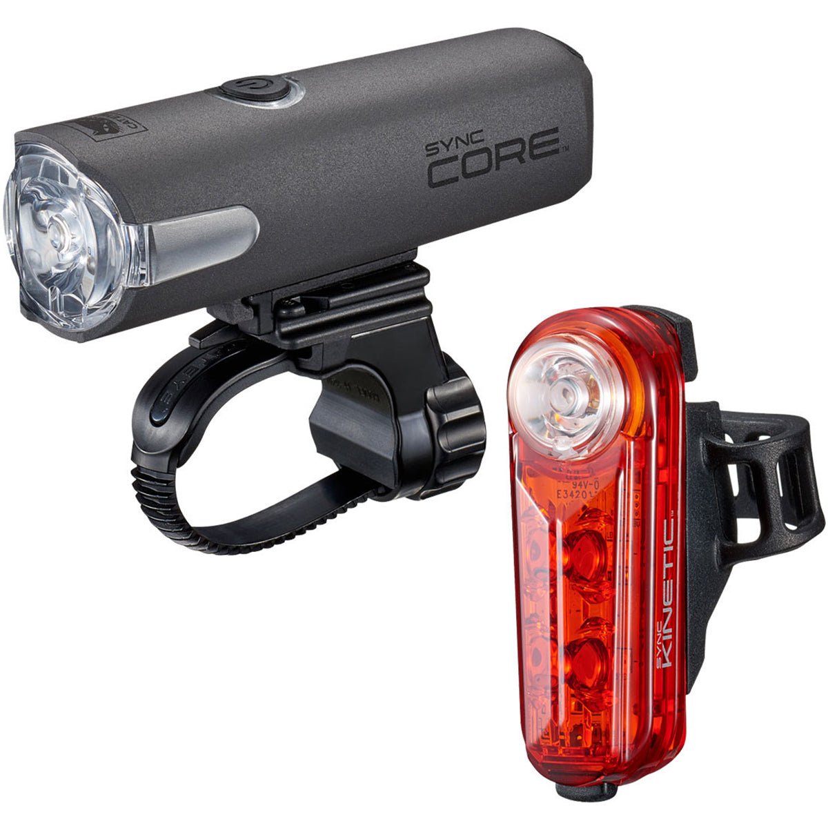 CatEye Sync Core and Kinetic Bicycle Light Kit - NW100RC/NW100K Set - Forza Sports