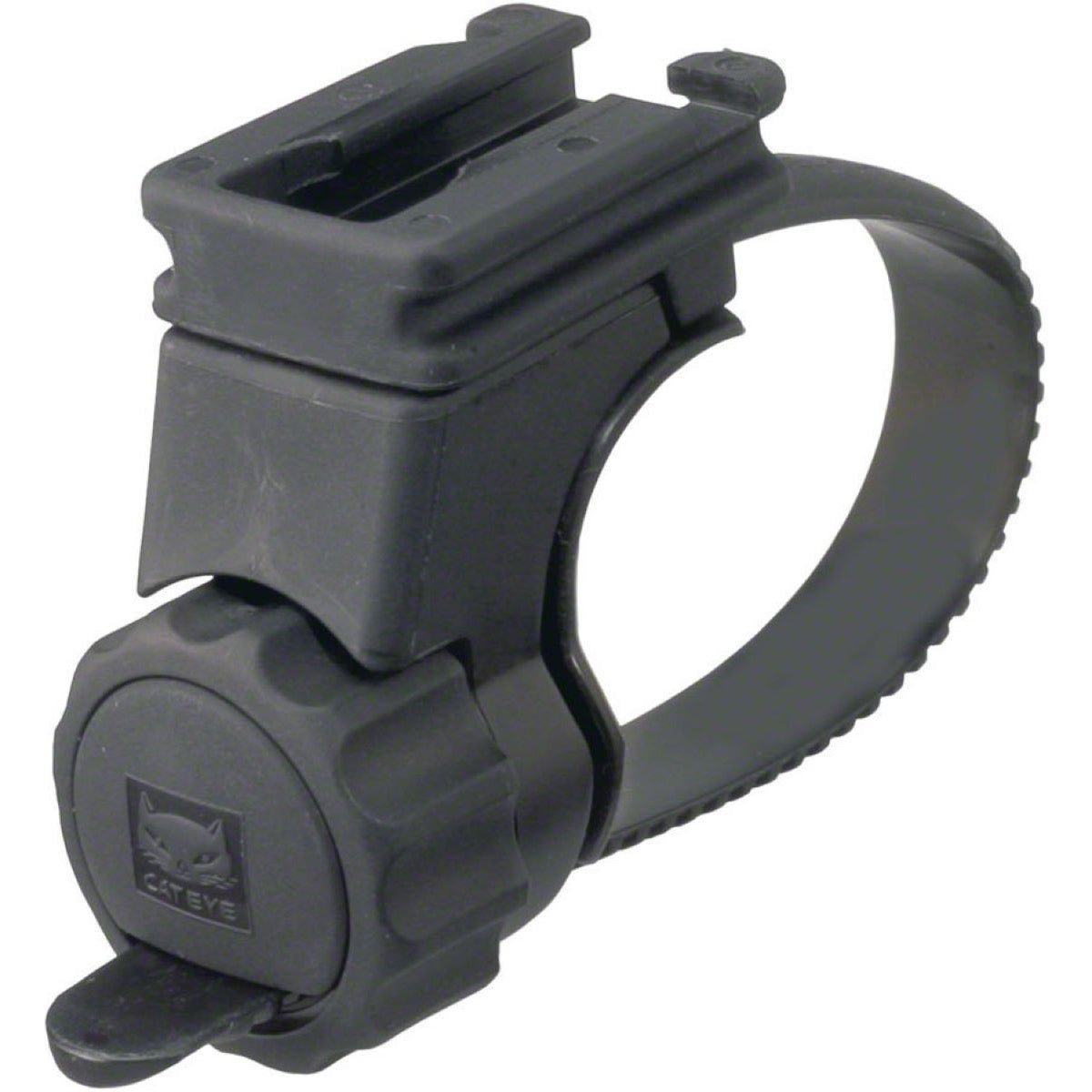 Black bike mount with h34 flex tight bracket on a white background