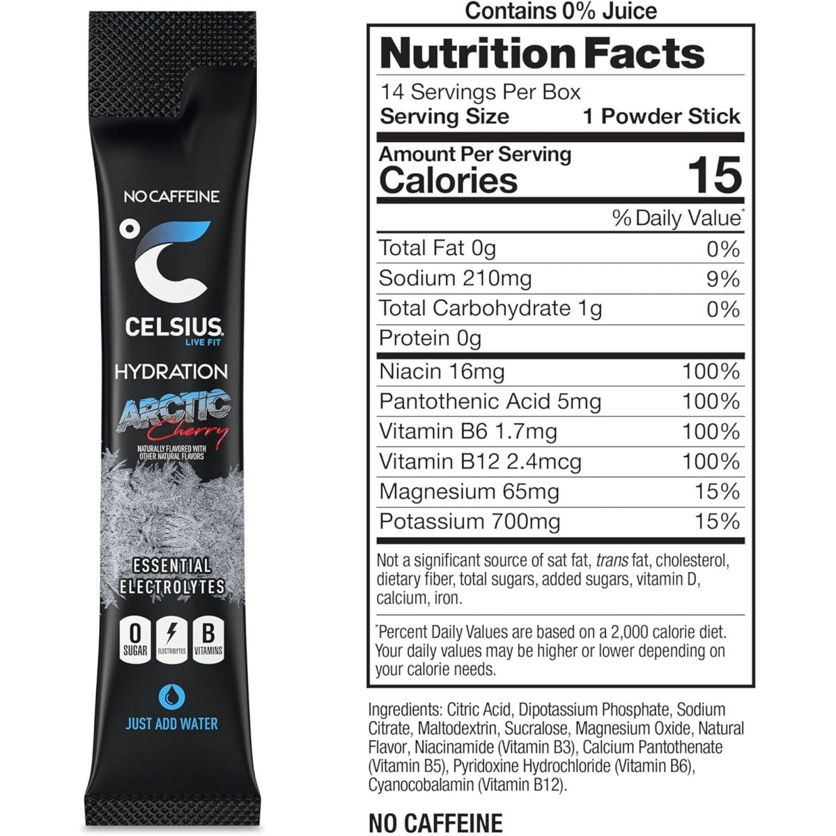 Celsius Hydration Sugar Free Electrolyte Drink Mix 4 Pack - Forza Sports