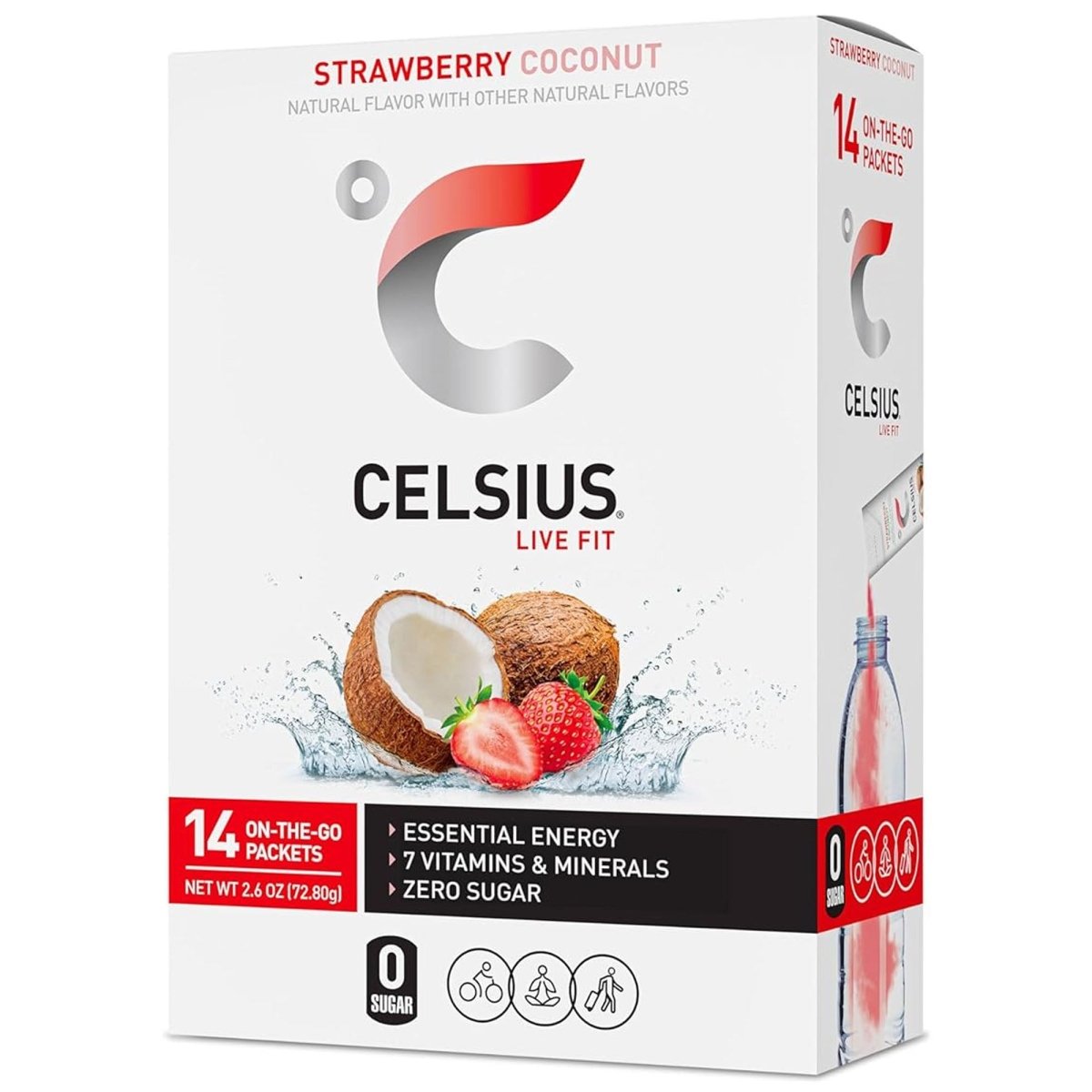 Celsius On - The - Go Zero Sugar Powder Stick Drink Mix 6 Pack - Forza Sports