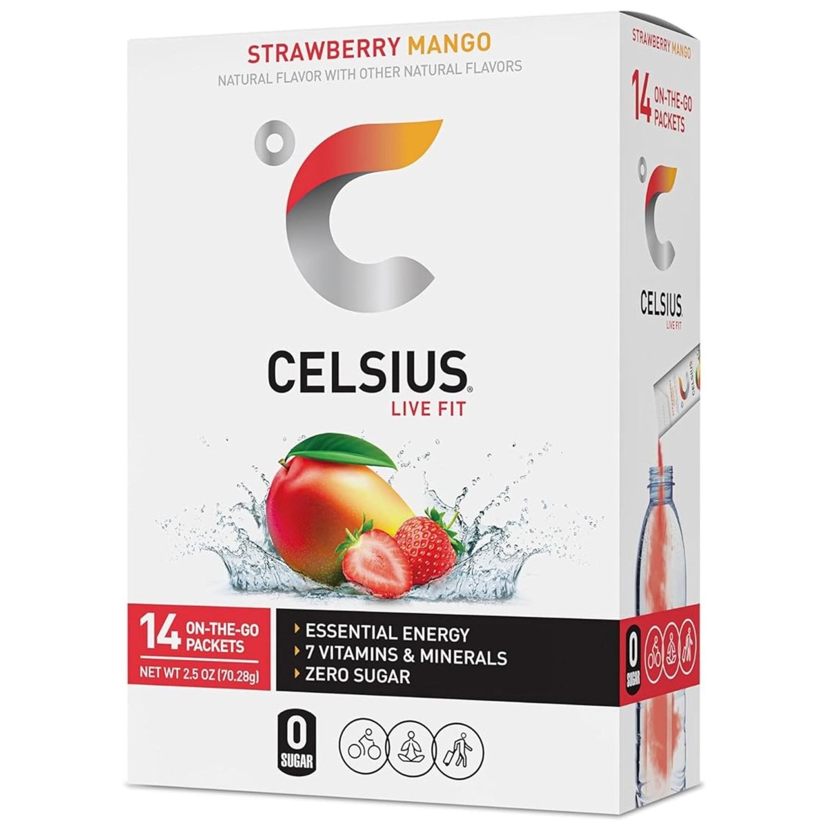 Celsius On - The - Go Zero Sugar Powder Stick Drink Mix 2 Pack - Forza Sports