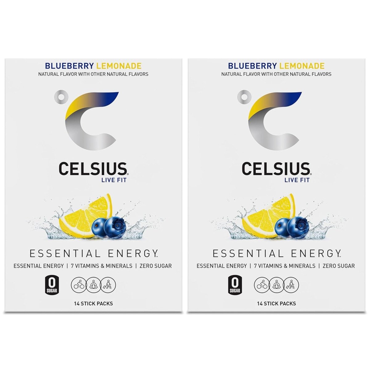 Celsius On - The - Go Zero Sugar Powder Stick Drink Mix 2 Pack - Forza Sports