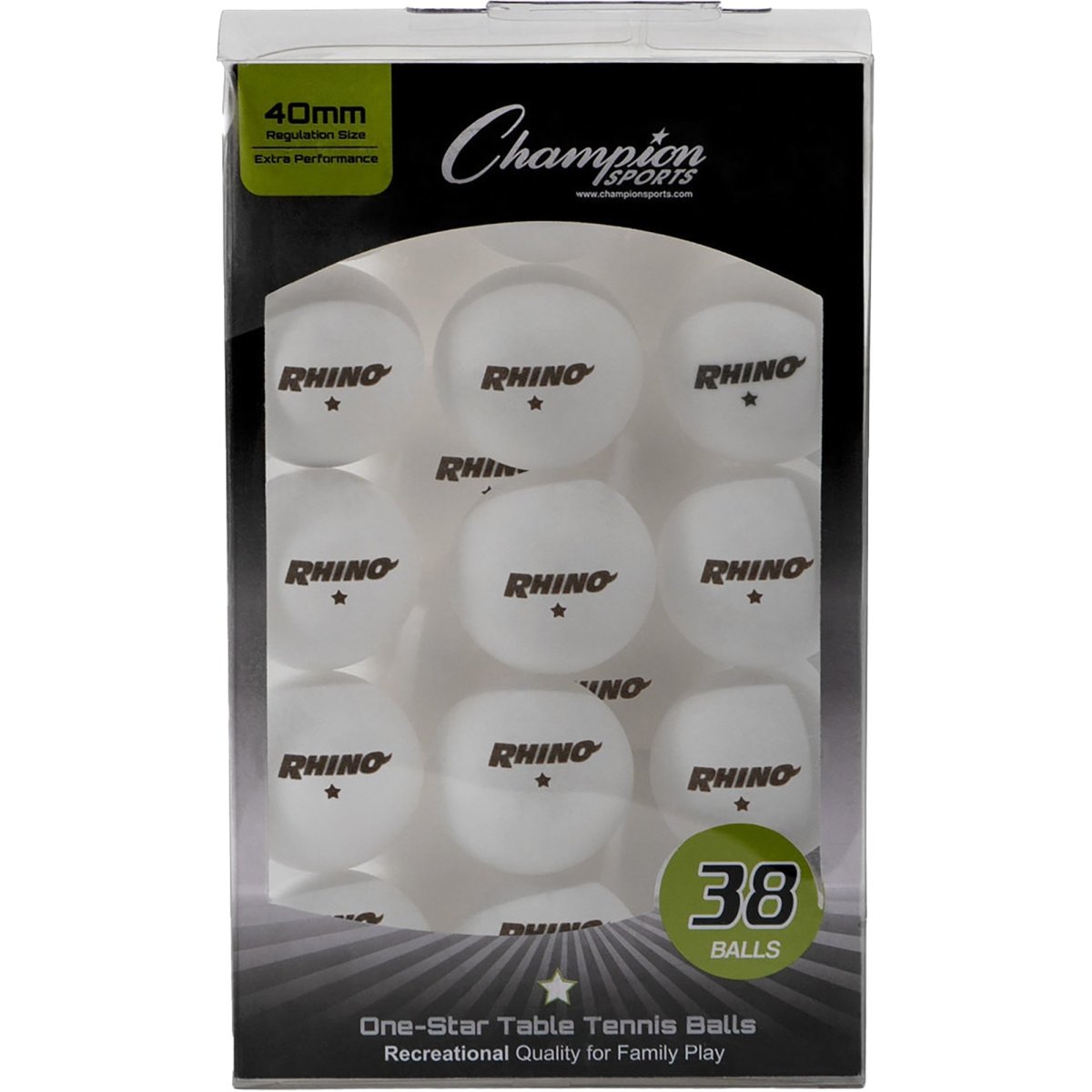 Champion Sports One-Star Recreational Table Tennis Balls - Forza Sports