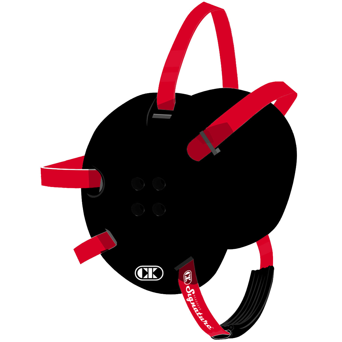Cliff Keen E58 Signature Wrestling Headgear - black/red