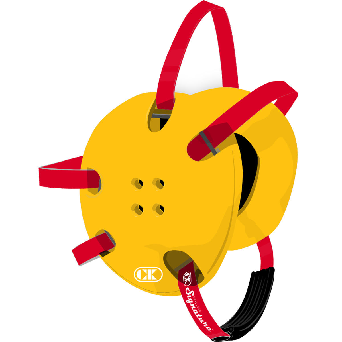 Cliff Keen E58 Signature Wrestling Headgear - yellow/scarlet