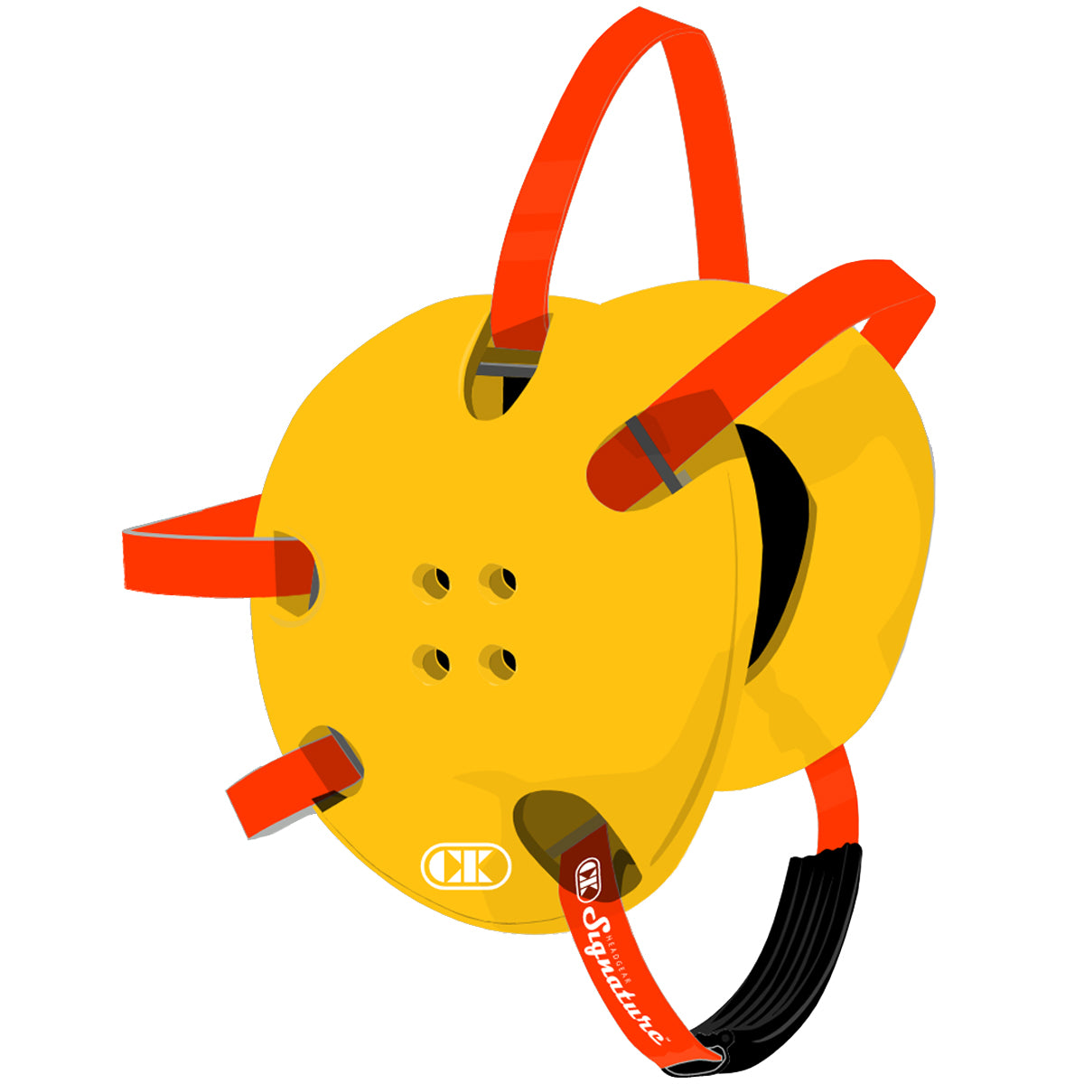 Cliff Keen E58 Signature Wrestling Headgear - yellow/scarlet