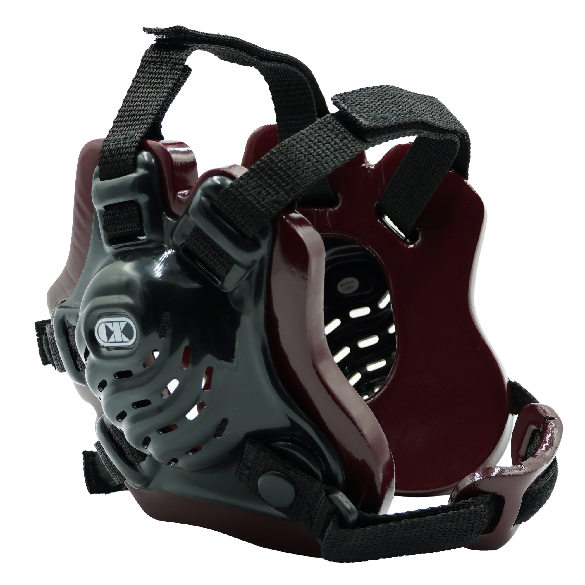 Tornado Wrestling Headgear - Black/Maroon/Black