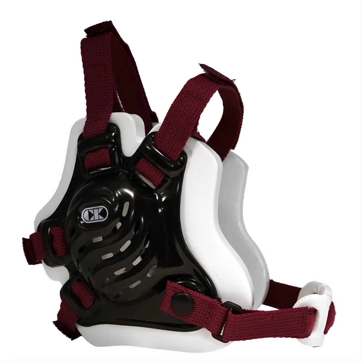 Tornado Wrestling Headgear - Black/White/Maroon