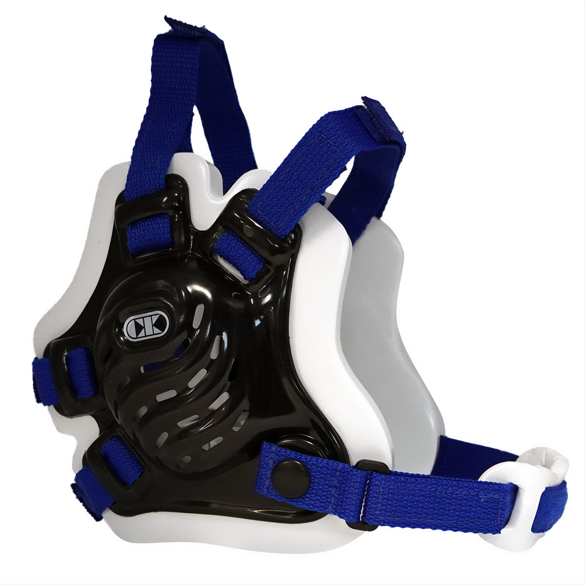 Tornado Wrestling Headgear - Black/White/Royal Blue