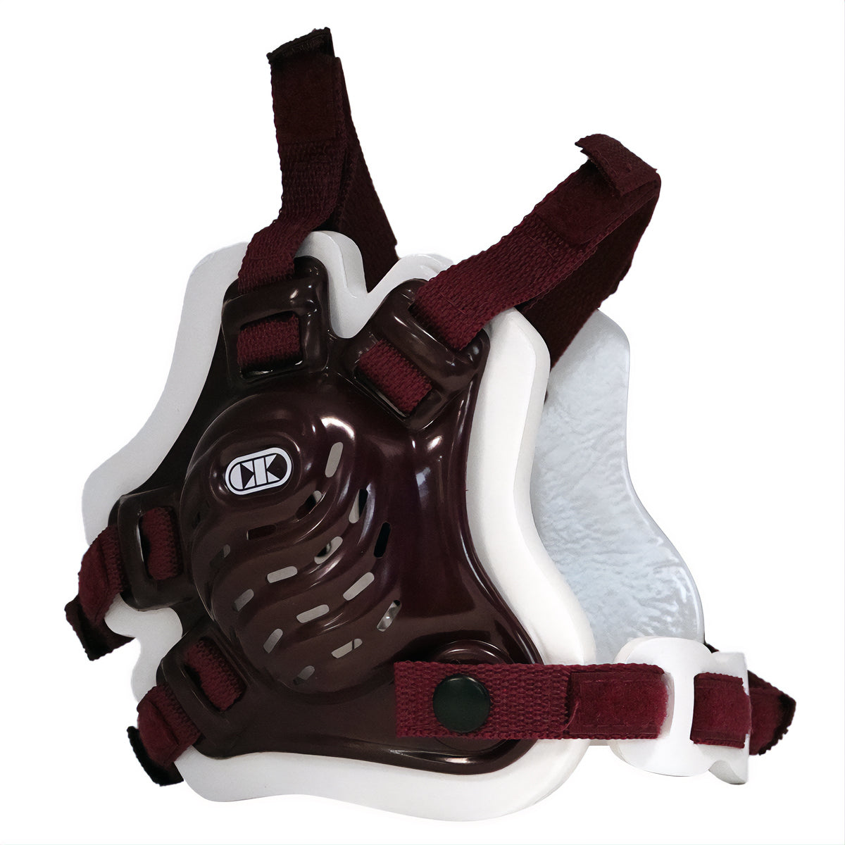 Tornado Wrestling Headgear - Maroon/White/Maroon