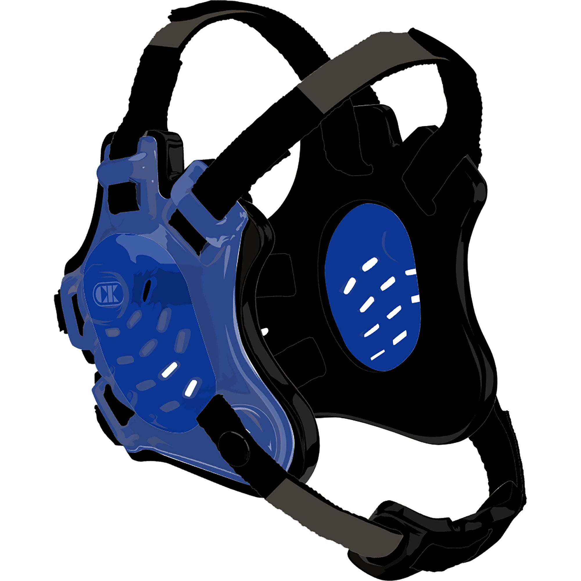 Tornado Wrestling Headgear - Royal Blue/Black/Black