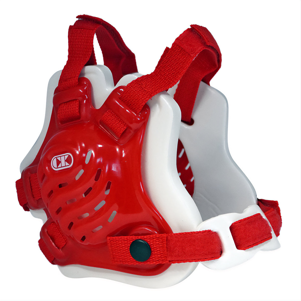 Tornado Wrestling Headgear - Scarlet/White/Scarlet