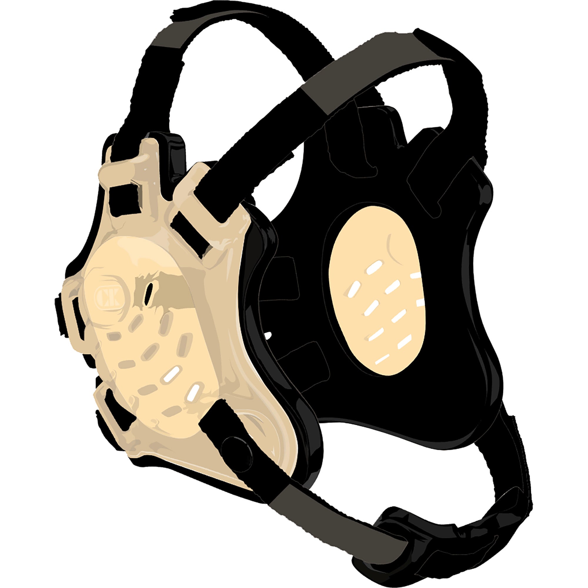 Tornado Wrestling Headgear - Vegas Gold/Black/Black