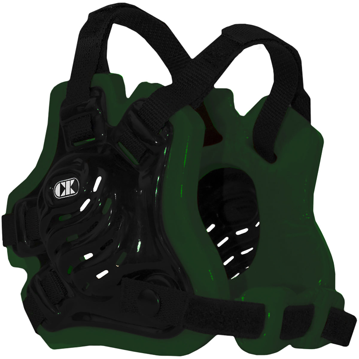 Tornado Wrestling Headgear - Black/Dark Green/Black