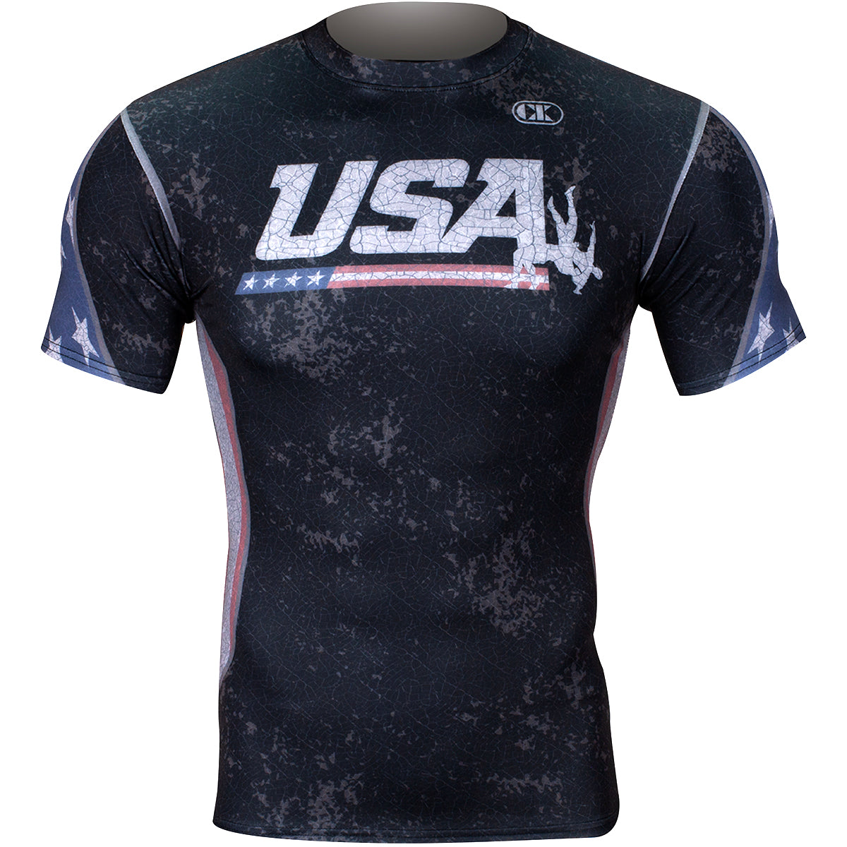 Cliff Keen Compression Gear Top - USA Black Flag Cliff Keen