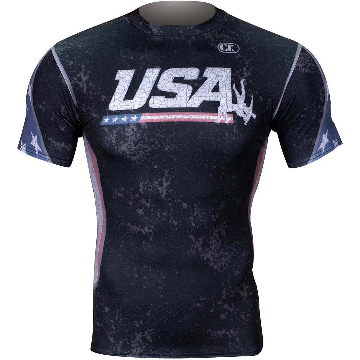 Cliff Keen Compression Gear Top - USA Black Flag - Forza Sports