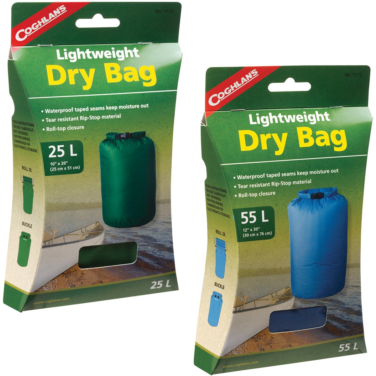 Coghlan's Lightweight Dry Bag, Tear Resistant w/ Roll Top Closure Coghlan's