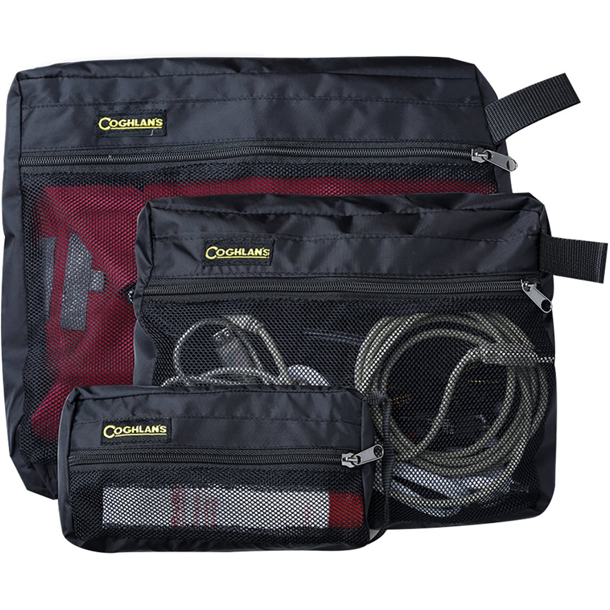 Coghlan's Camping and Travel 3 - Piece Organizer Bag Set - Black - Forza Sports