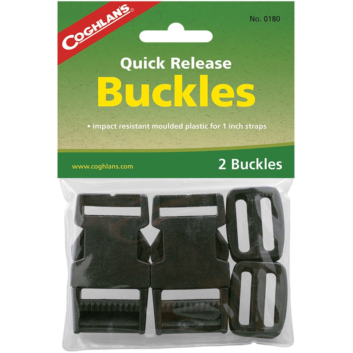Coghlan's 1" Quick Release Buckles (2 Pack), Replace or Upgrade Existing Clips - Forza Sports