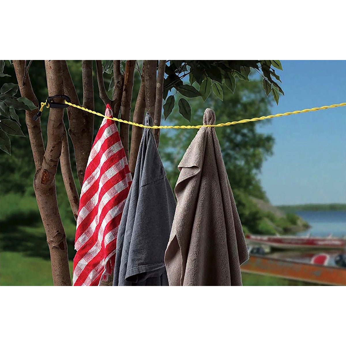 Coghlan's Bungee Clothesline Pegless with Carabiner, Laundry Drying Clothes Line - Forza Sports