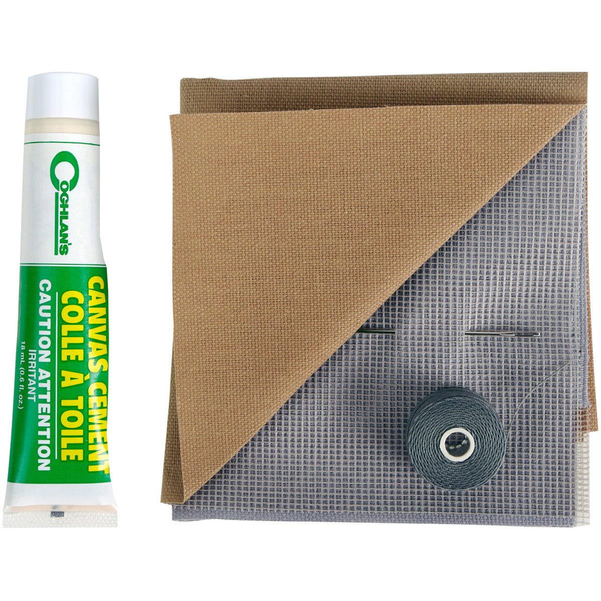 Coghlan's Tent Repair Kit, Quick Emergency Canvas & Nylon Patches Screen Cement - Forza Sports