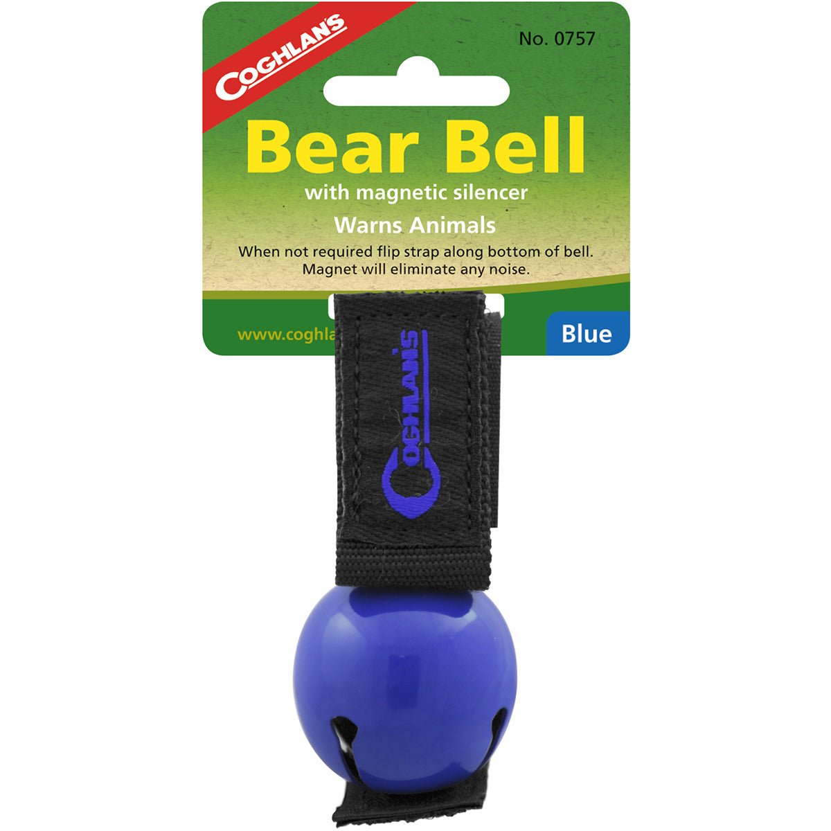 Coghlan's Bear Bell w/ Magnetic Silencer & Carry Strap, Hiking & Camping Safety - Forza Sports