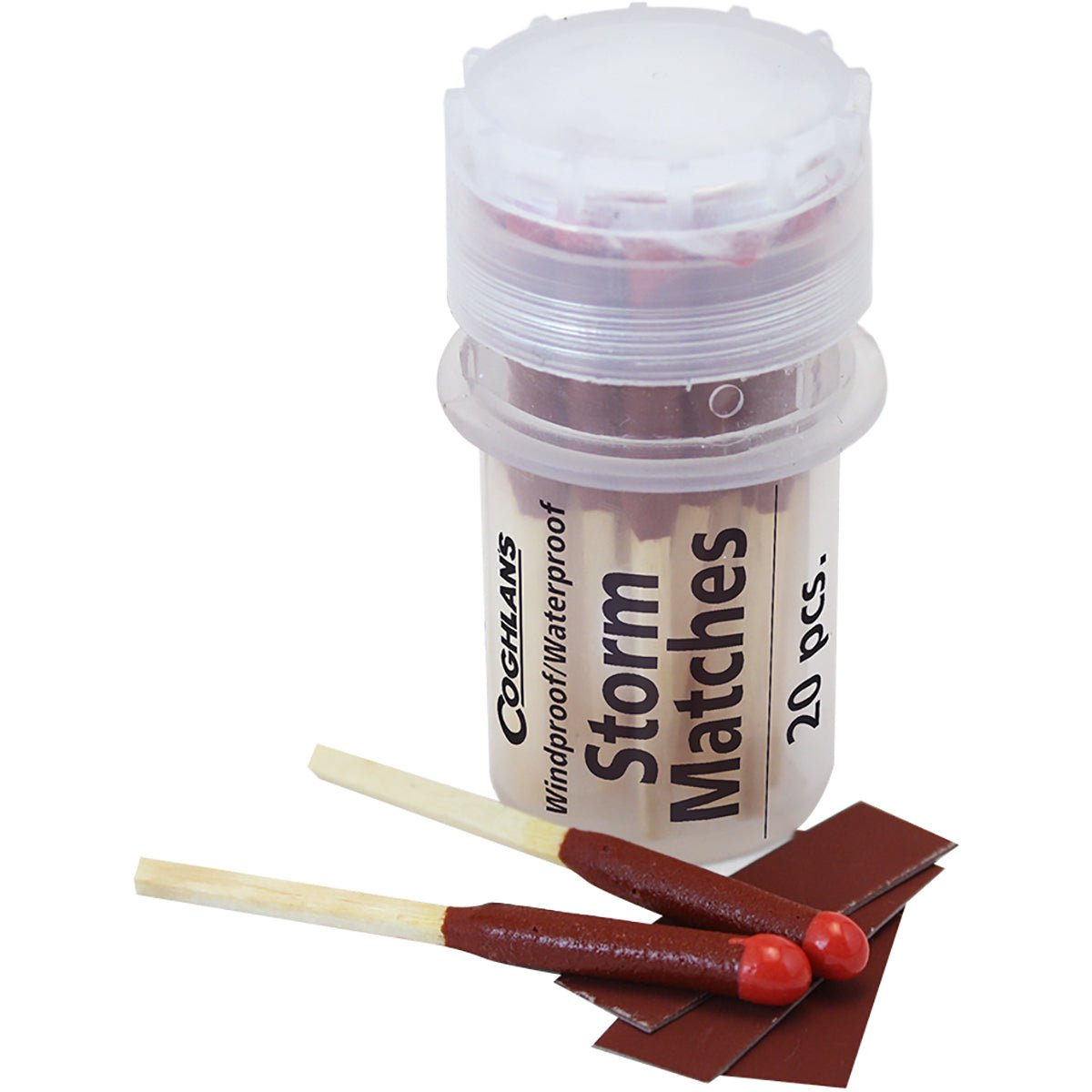 Coghlan's Windproof Waterproof Storm Matches (20 pcs) Emergency Dual Strikers - Forza Sports