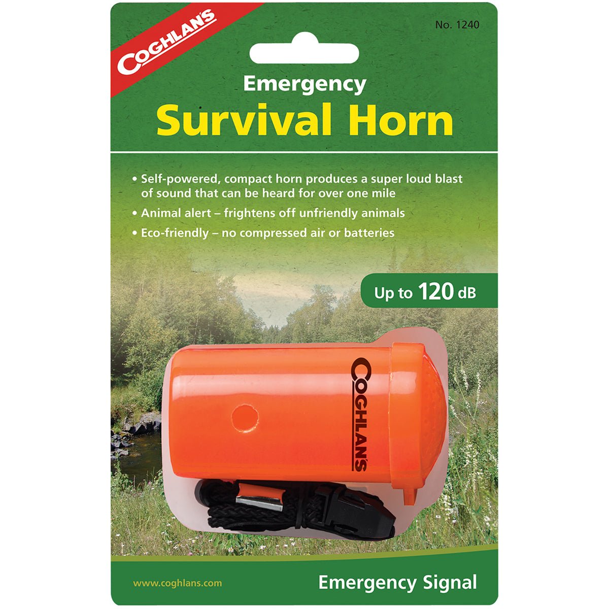 Coghlan's Emergency Survival Horn Animal Alert for Hiking Camping Rescue Whistle - Forza Sports