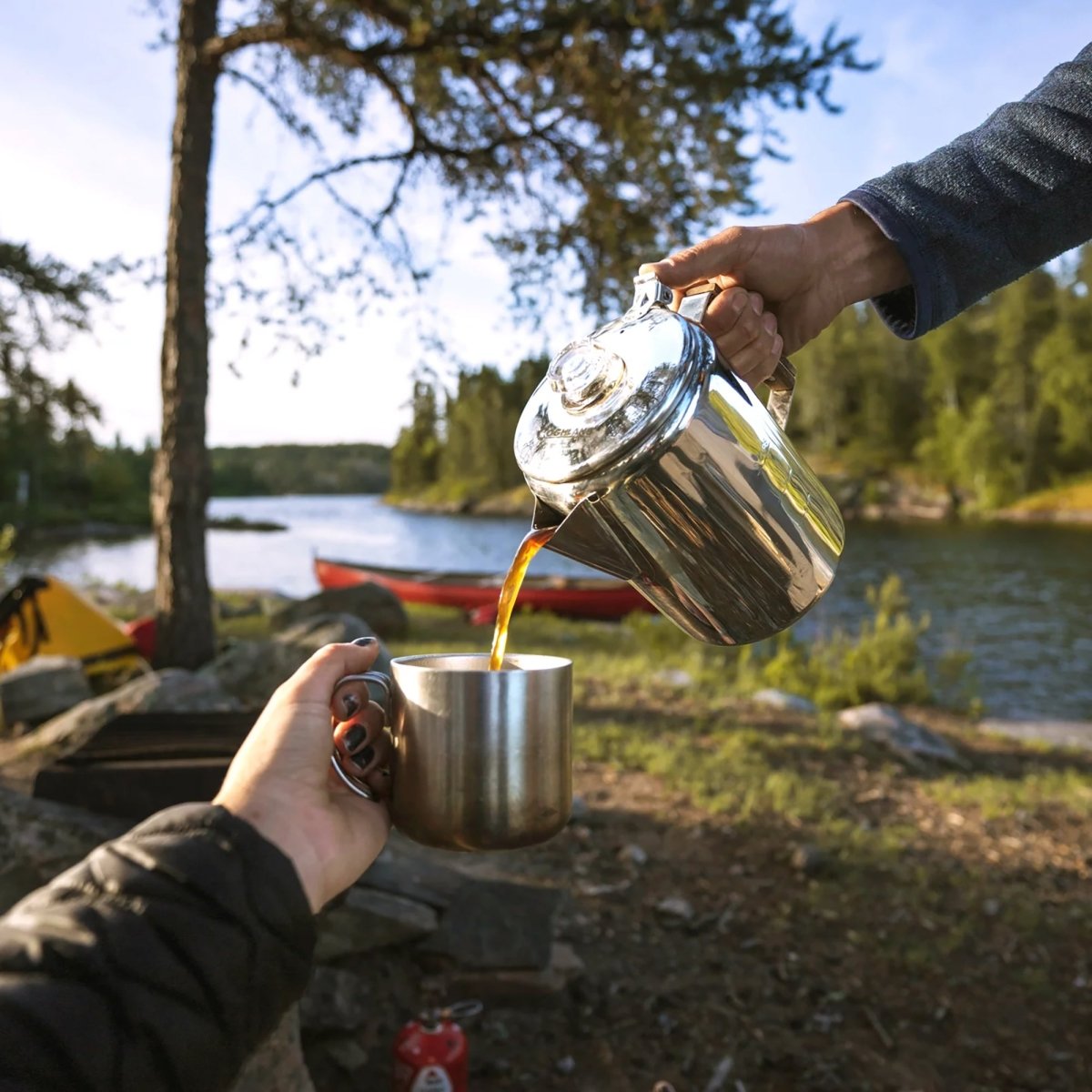 Coghlan's 12 - Cup Stainless Steel Coffee Pot - Forza Sports