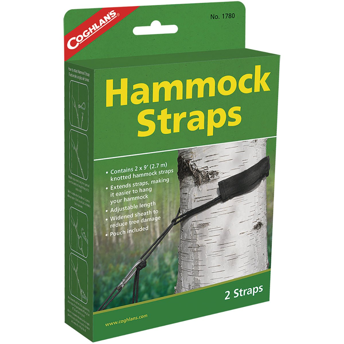 Coghlan's Outdoor Camping Hammock Tree Straps - 2 - Pack - Forza Sports