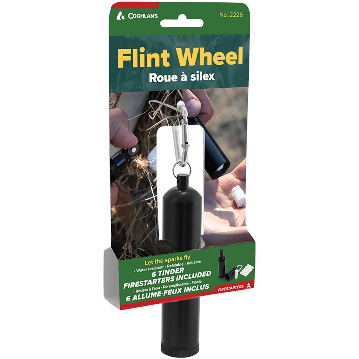Coghlan's Outdoor Emergency Survival Flint Wheel - Black - Forza Sports