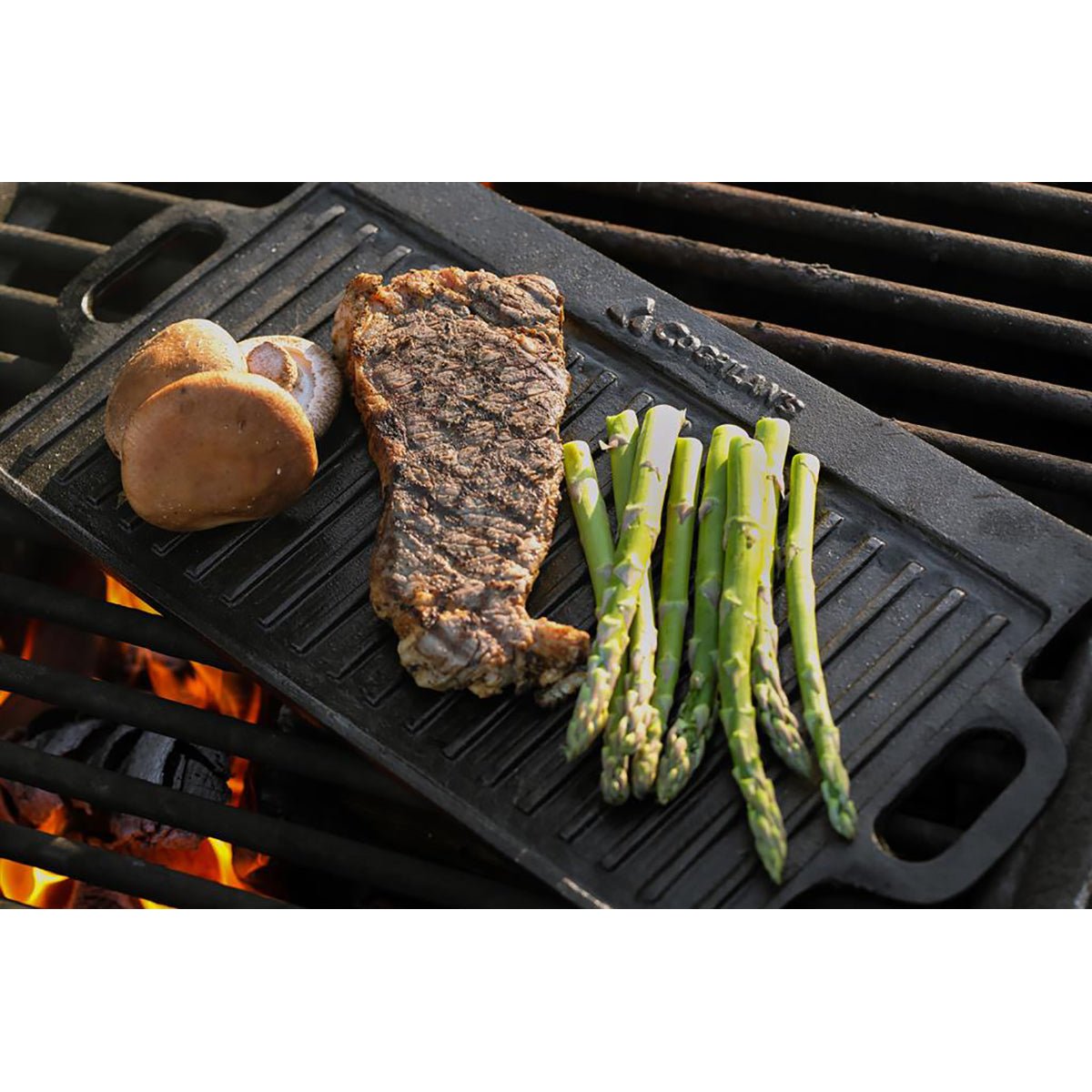 Coghlan's Camping Cast Iron Griddle - Black - Forza Sports