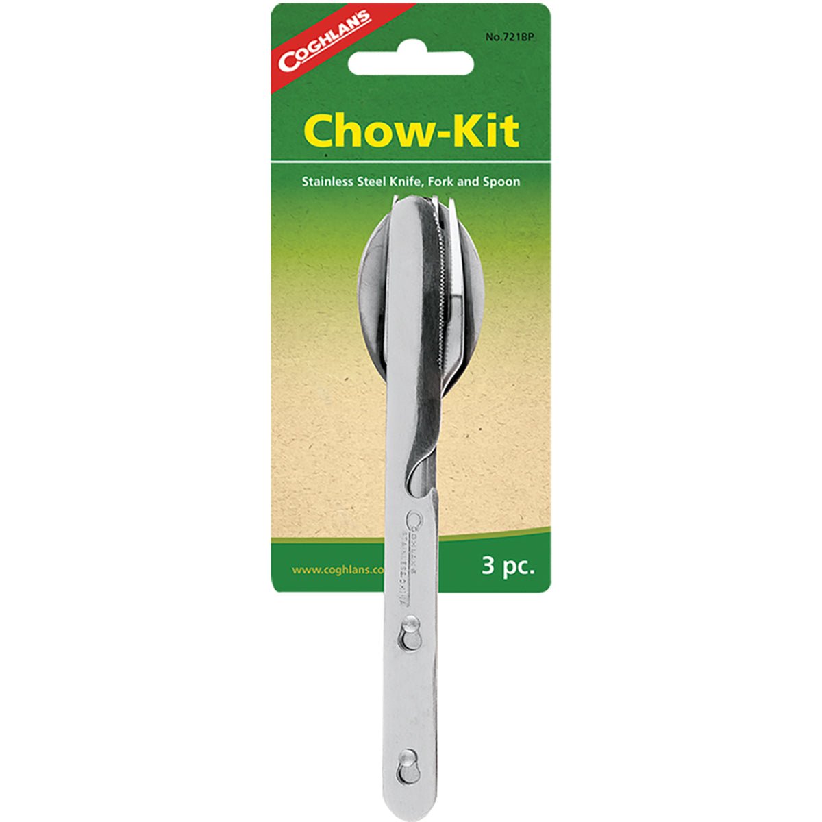 Coghlan's 3 - Piece Stainless Steel Cutlery Chow Kit - Forza Sports